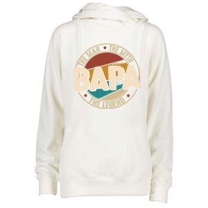 Bapa Myth Legend Funny Fathers Day Bapa Gift Womens Funnel Neck Pullover Hood