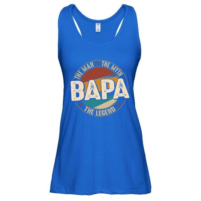 Bapa Myth Legend Funny Fathers Day Bapa Gift Ladies Essential Flowy Tank