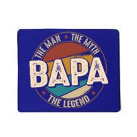 Bapa Myth Legend Funny Fathers Day Bapa Gift Mousepad