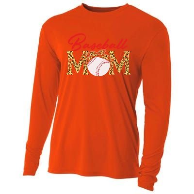 Baseball Mom Leopard Bandana Funny Softball Mom Mother's Day Gift Cooling Performance Long Sleeve Crew