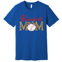 Baseball Mom Leopard Bandana Funny Softball Mom Mother's Day Gift Premium T-Shirt