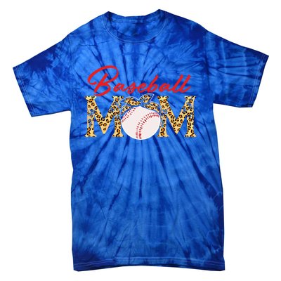 Baseball Mom Leopard Bandana Funny Softball Mom Mother's Day Gift Tie-Dye T-Shirt