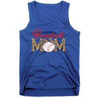 Baseball Mom Leopard Bandana Funny Softball Mom Mother's Day Gift Tank Top