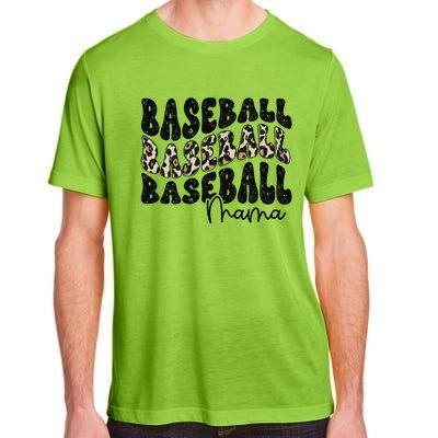 Baseball Mama Leopard Proud Baseball Mom Game Day Adult ChromaSoft Performance T-Shirt