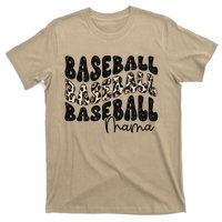 Baseball Mama Leopard Proud Baseball Mom Game Day T-Shirt