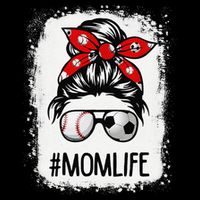 Bleached Mom Life Soccer Messy Bun Baseball Game Day Flexfit Unipanel Trucker Cap