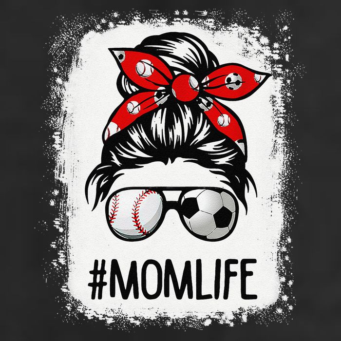 Bleached Mom Life Soccer Messy Bun Baseball Game Day Adult Drive Performance Visor
