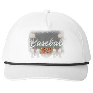 Baseball Mom, Leopard Baseball Field Snapback Five-Panel Rope Hat