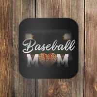 Baseball Mom, Leopard Baseball Field Coaster