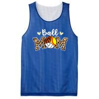 Ball Mom Leopard Softball Volleyball Basketball Player Mom Cool Gift Mesh Reversible Basketball Jersey Tank