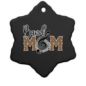 Band Mom Leopard Print Proud Band Mom Musical Marching Band Ceramic Star Ornament