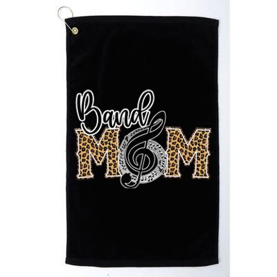 Band Mom Leopard Print Proud Band Mom Musical Marching Band Platinum Collection Golf Towel