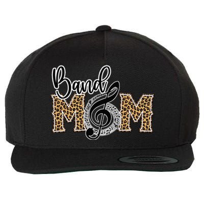 Band Mom Leopard Print Proud Band Mom Musical Marching Band Wool Snapback Cap