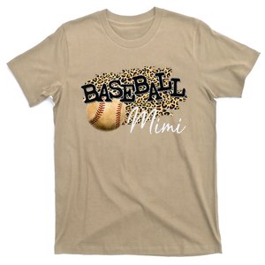 Baseball Mimi Leopard Mother's Day T-Shirt