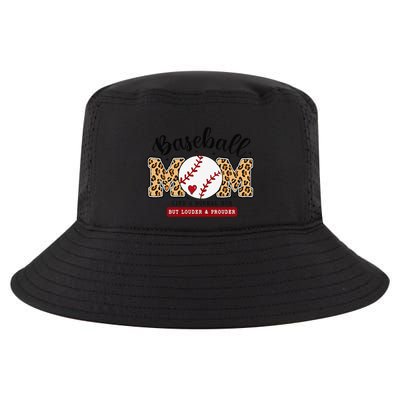 Baseball Mom Leopard Loud & Proud Baseball Mama Mothers Day Cool Comfort Performance Bucket Hat
