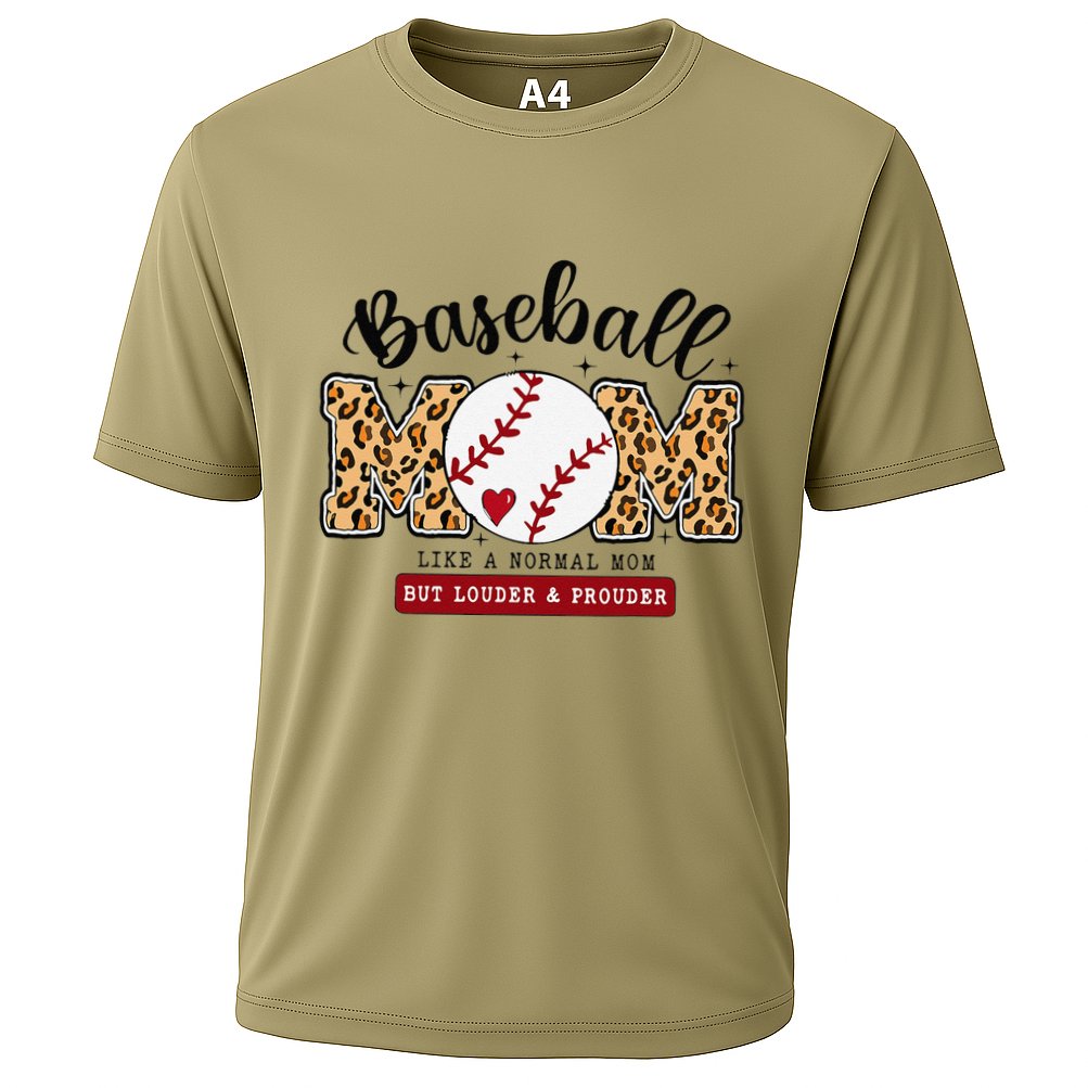 Baseball Mom Leopard Loud & Proud Baseball Mama Mothers Day Performance Shirt