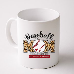 Baseball Mom Leopard Loud & Proud Baseball Mama Mothers Day Coffee Mug