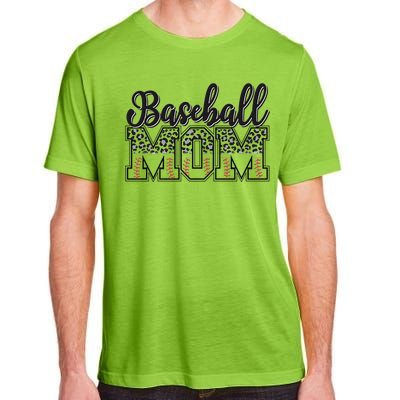 Baseball Mom Leopard Funny Softball Mom MotherS Day Adult ChromaSoft Performance T-Shirt