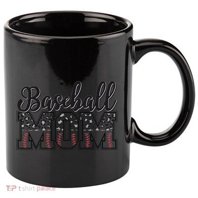 Baseball Mom Leopard Funny Softball Mom MotherS Day 11oz C Handle Ceramic Mug
