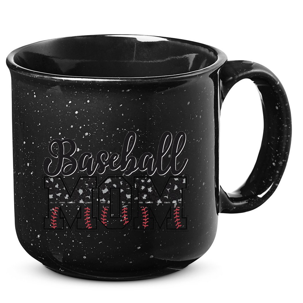 Baseball Mom Leopard Funny Softball Mom MotherS Day 15oz Campfire Ceramic Mug