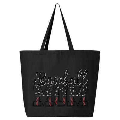 Baseball Mom Leopard Funny Softball Mom MotherS Day 25L Jumbo Tote
