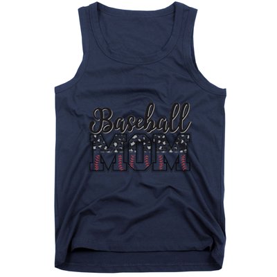 Baseball Mom Leopard Funny Softball Mom MotherS Day Tank Top