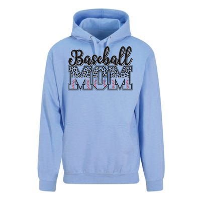 Baseball Mom Leopard Funny Softball Mom MotherS Day Unisex Surf Hoodie