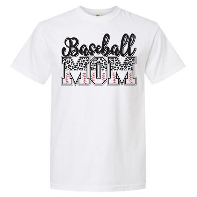 Baseball Mom Leopard Funny Softball Mom MotherS Day Garment-Dyed Heavyweight T-Shirt