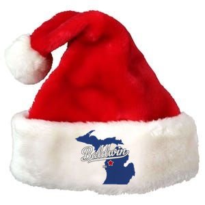 Baldwin Michigan Lake County Mi Map Premium Christmas Santa Hat