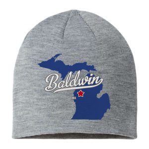 Baldwin Michigan Lake County Mi Map Sustainable Beanie