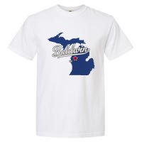 Baldwin Michigan Lake County Mi Map Garment-Dyed Heavyweight T-Shirt