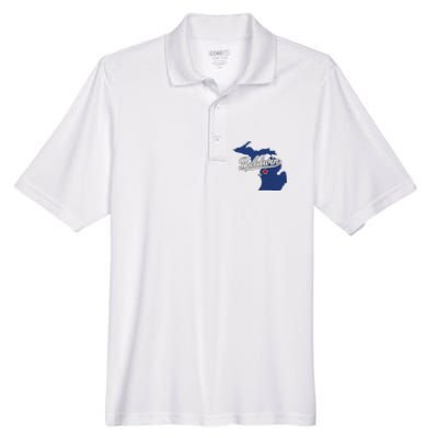 Baldwin Michigan Lake County Mi Map Men's Origin Performance Pique Polo