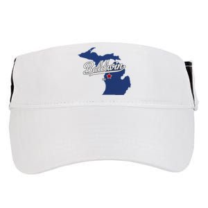 Baldwin Michigan Lake County Mi Map Adult Drive Performance Visor