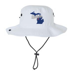 Baldwin Michigan Lake County Mi Map Legacy Cool Fit Booney Bucket Hat