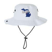 Baldwin Michigan Lake County Mi Map Legacy Cool Fit Booney Bucket Hat