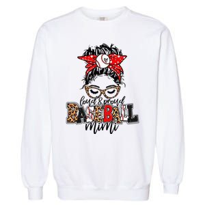 Baseball Mimi Leopard Loud And Proud Baseball Mimi Garment-Dyed Sweatshirt