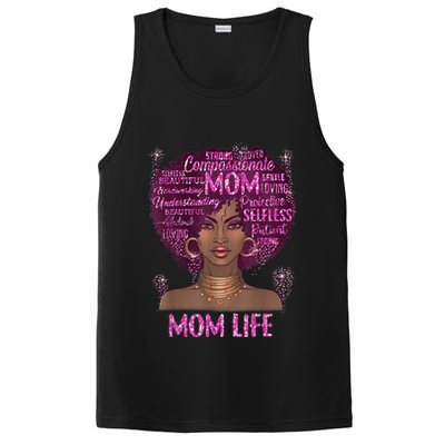 Black Mom Life Mom African American Happy Mothers Day Gift PosiCharge Competitor Tank