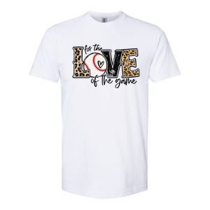 Baseball Mom Leopard For The Love of The Game Baseball Softstyle CVC T-Shirt