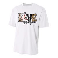 Baseball Mom Leopard For The Love of The Game Baseball Performance Sprint T-Shirt