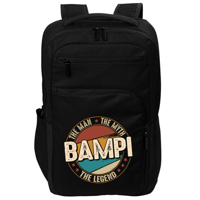 Bampi Myth Legend Funny Fathers Day Bampi Gift Impact Tech Backpack