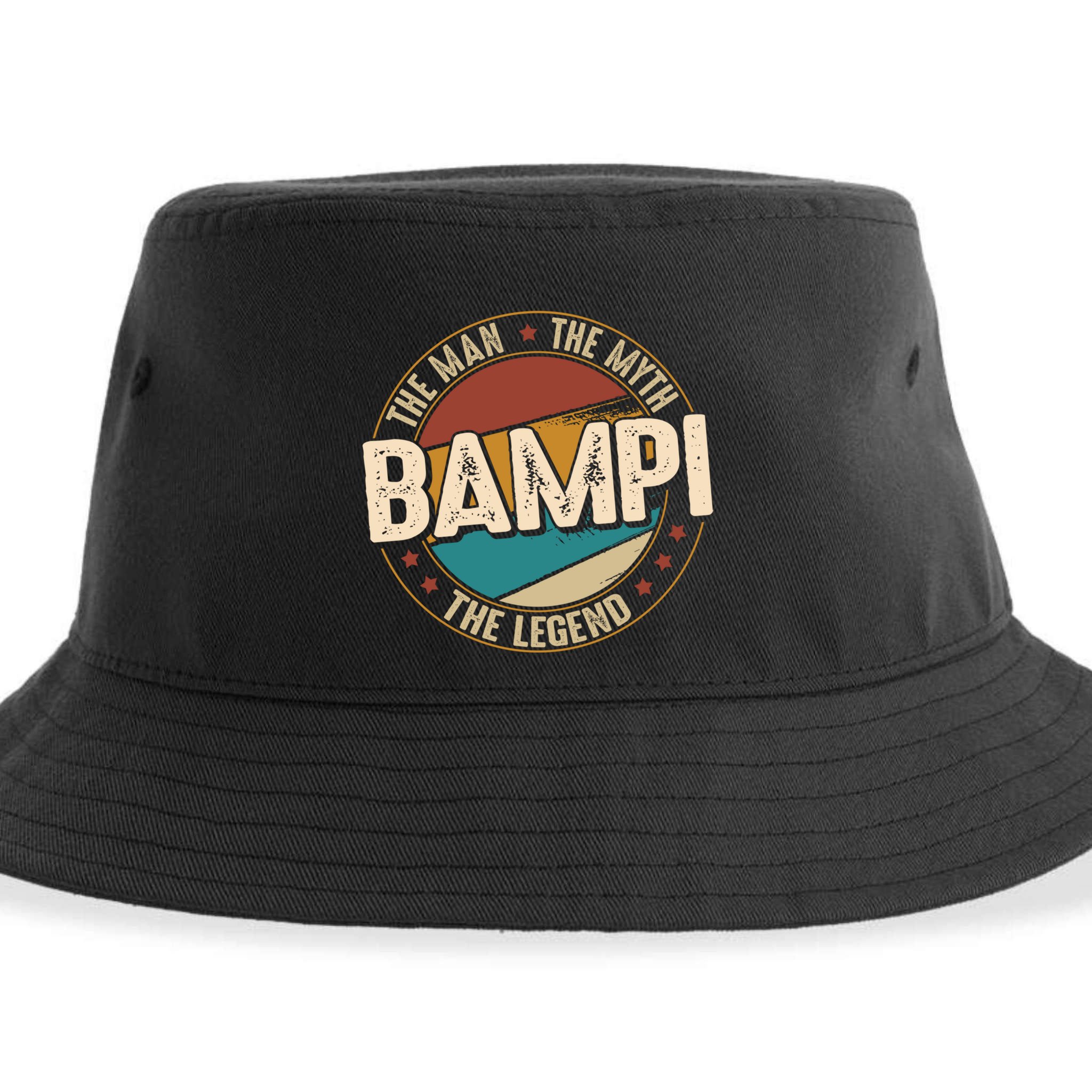 Bampi Myth Legend Funny Fathers Day Bampi Gift Sustainable Bucket Hat