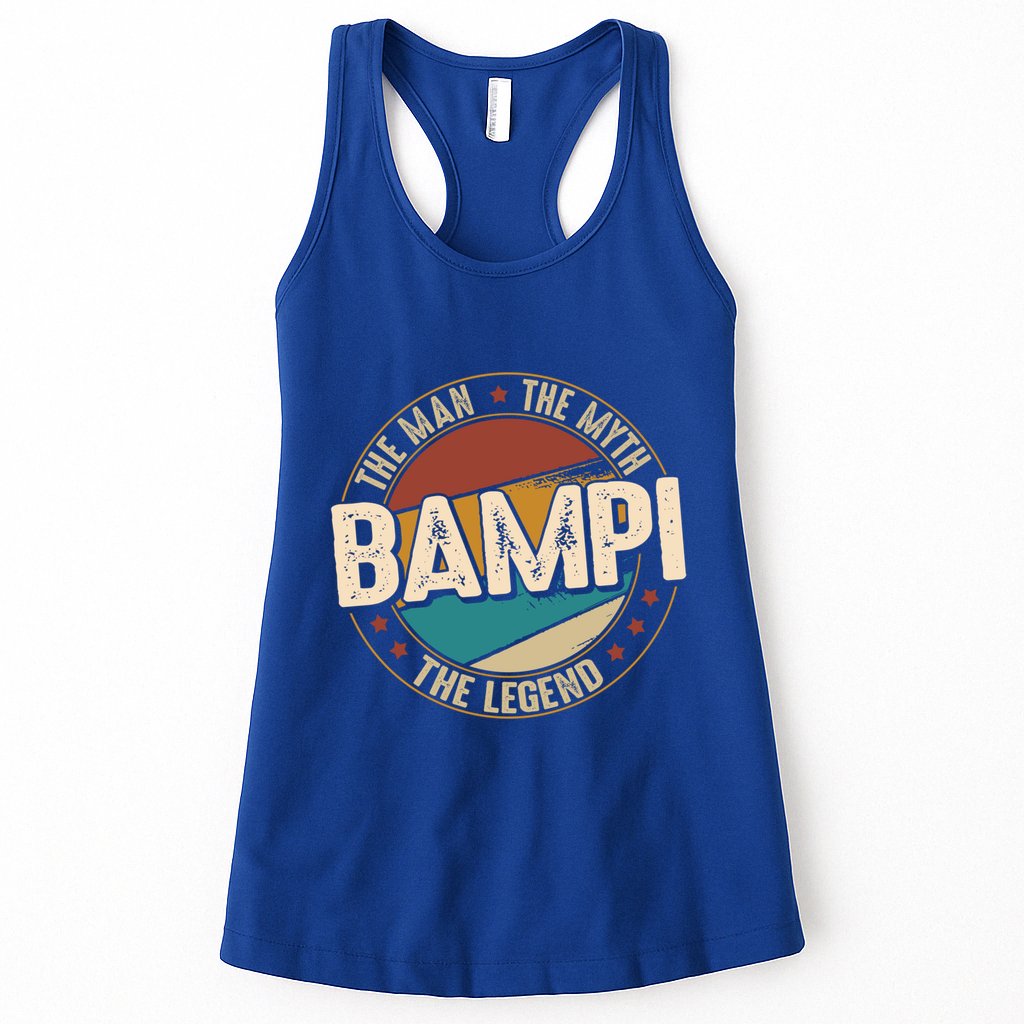 Bampi Myth Legend Funny Fathers Day Bampi Gift Womens Tank Top