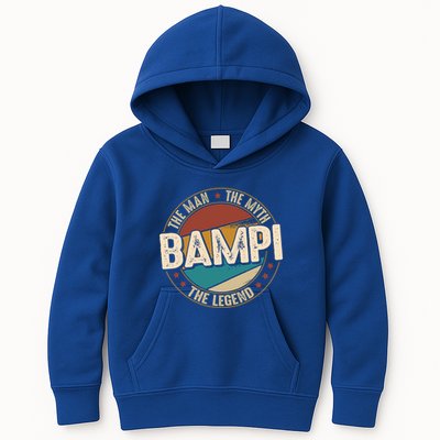 Bampi Myth Legend Funny Fathers Day Bampi Gift Kids Hoodie