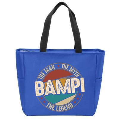 Bampi Myth Legend Funny Fathers Day Bampi Gift Zip Tote Bag