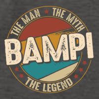 Bampi Myth Legend Funny Fathers Day Bampi Gift Vector Backpack
