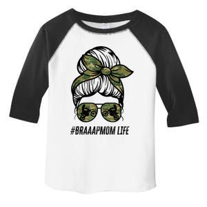 Braaap Mom Life Dirt Bike Gift For Motocross Messy Bun Dirt Bike Toddler Fine Jersey T-Shirt