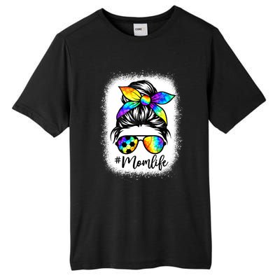 Bleached Mom Life Soccer Messy Bun Baseball Mother's Cool Gift Tall Fusion ChromaSoft Performance T-Shirt