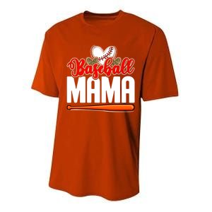 Baseball Mama Leopard Mothers Day Mommy Mom Mama Cool Gift Performance Sprint T-Shirt