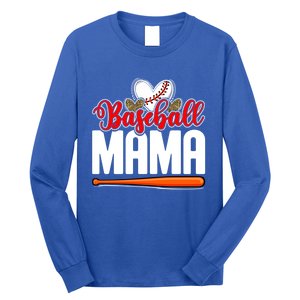 Baseball Mama Leopard Mothers Day Mommy Mom Mama Cool Gift Long Sleeve Shirt