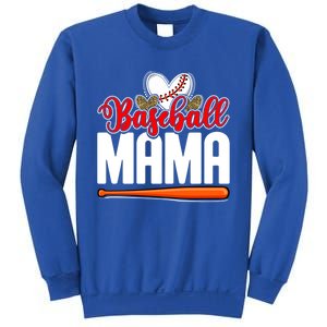 Baseball Mama Leopard Mothers Day Mommy Mom Mama Cool Gift Sweatshirt